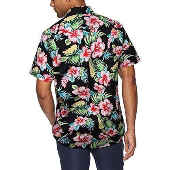 Men’s Allegra Hawaiian Floral Short Sleeve Men’s Button Down 46 Large - Picture 3 of 8
